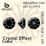 Preciosa MC Chaton MAXIMA (431 11 615) SS7.5 - Crystal (Coated) With Dura Foiling