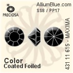 Preciosa MC Chaton MAXIMA (431 11 615) SS8 / PP17 - Color With Dura™ Foiling