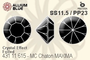 PRECIOSA Chaton MAXIMA ss11.5/pp23 crystal DF Vel