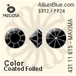 Preciosa MC Chaton MAXIMA (431 11 615) SS8 / PP17 - Color (Coated) With Dura™ Foiling