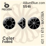Preciosa MC Chaton MAXIMA (431 11 615) SS45 - Colour (Uncoated) With Dura Foiling