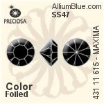 Preciosa MC Chaton MAXIMA (431 11 615) SS48 - Crystal Effect With Dura™ Foiling