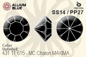 Preciosa MC Chaton MAXIMA (431 11 615) SS14 / PP27 - Color Unfoiled - Haga Click en la Imagen para Cerrar