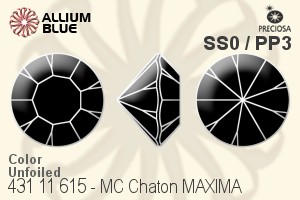 Preciosa MC Chaton MAXIMA (431 11 615) SS0 / PP3 - Color Unfoiled
