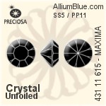 Preciosa MC Chaton MAXIMA (431 11 615) SS5 / PP11 - Crystal Effect With Dura™ Foiling