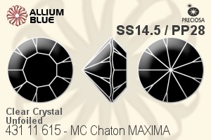 PRECIOSA Chaton MAXIMA ss14.5/pp28 crystal U
