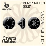 Preciosa MC Chaton MAXIMA (431 11 615) SS27 - Clear Crystal Unfoiled