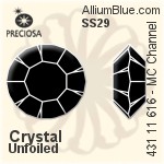 Preciosa MC Channel MAXIMA (431 11 616) SS17 - Crystal Effect Unfoiled