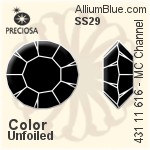Preciosa MC Channel MAXIMA (431 11 616) SS29 - Color Unfoiled