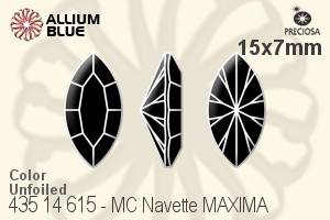 Preciosa MC Navette MAXIMA Fancy Stone (435 14 615) 15x7mm - Color Unfoiled - Haga Click en la Imagen para Cerrar