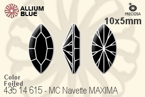 PRECIOSA Navette MAXIMA 10x5 emerald DF