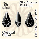 Preciosa MC Pear MAXIMA Fancy Stone (435 15 615) 10x6mm - Crystal Effect With Dura™ Foiling