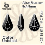 Preciosa MC Pear MAXIMA Fancy Stone (435 15 615) 10x6mm - Crystal Effect With Dura™ Foiling