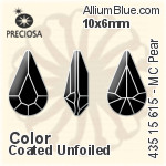 Preciosa MC Pear MAXIMA Fancy Stone (435 15 615) 8x4.8mm - Crystal Effect With Dura™ Foiling