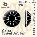 Preciosa MC Chaton Rose VIVA12 Flat-Back Stone (438 11 612) SS7 - Color (Coated) Unfoiled