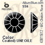 Preciosa MC Chaton Rose VIVA12 Flat-Back Hot-Fix Stone (438 11 612) SS6 - Color UNFOILED