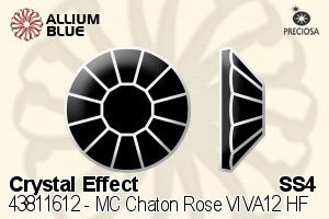 PRECIOSA Rose MAXIMA ss4 crystal HF Aur
