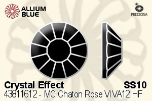 PRECIOSA Rose VIVA12 ss10 crystal HF Aur