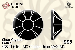 PRECIOSA Rose MAXIMA ss5 crystal DF