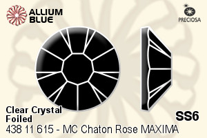 Preciosa MC Chaton Rose MAXIMA Flat-Back Stone (438 11 615) SS6 - Clear Crystal With Dura™ Foiling - Haga Click en la Imagen para Cerrar