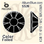 Preciosa MC Chaton Rose MAXIMA Flat-Back Stone (438 11 615) SS20 - Color (Coated) With Dura™ Foiling