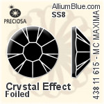 Preciosa MC Chaton Rose MAXIMA Flat-Back Stone (438 11 615) SS8 - Crystal Effect With Dura™ Foiling