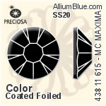 Preciosa MC Chaton Rose MAXIMA Flat-Back Stone (438 11 615) SS16 - Crystal Effect With Dura™ Foiling