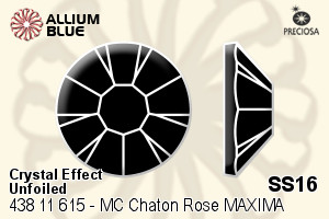Preciosa MC Chaton Rose MAXIMA Flat-Back Stone (438 11 615) SS16 - Crystal Effect Unfoiled - Haga Click en la Imagen para Cerrar