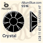 Preciosa MC Chaton Rose MAXIMA Flat-Back Hot-Fix Stone (438 11 615) SS16 - Clear Crystal