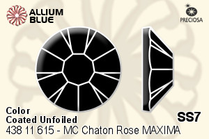 Preciosa MC Chaton Rose MAXIMA Flat-Back Stone (438 11 615) SS7 - Color (Coated) Unfoiled