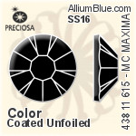 Preciosa MC Chaton Rose MAXIMA Flat-Back Stone (438 11 615) SS20 - Color With Dura™ Foiling