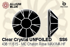 Preciosa MC Chaton Rose MAXIMA Flat-Back Hot-Fix Stone (438 11 615) SS6 - Clear Crystal UNFOILED - Haga Click en la Imagen para Cerrar
