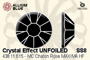 Preciosa MC Chaton Rose MAXIMA Flat-Back Hot-Fix Stone (438 11 615) SS8 - Crystal Effect UNFOILED - Click Image to Close