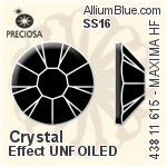 Preciosa MC Chaton Rose MAXIMA Flat-Back Hot-Fix Stone (438 11 615) SS16 - Crystal Effect UNFOILED