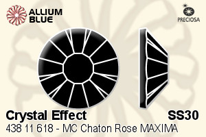 PRECIOSA Rose MAXIMA ss30 crystal HF VM