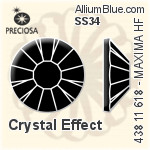 Preciosa MC Chaton Rose MAXIMA Flat-Back Hot-Fix Stone (438 11 618) SS34 - Crystal Effect