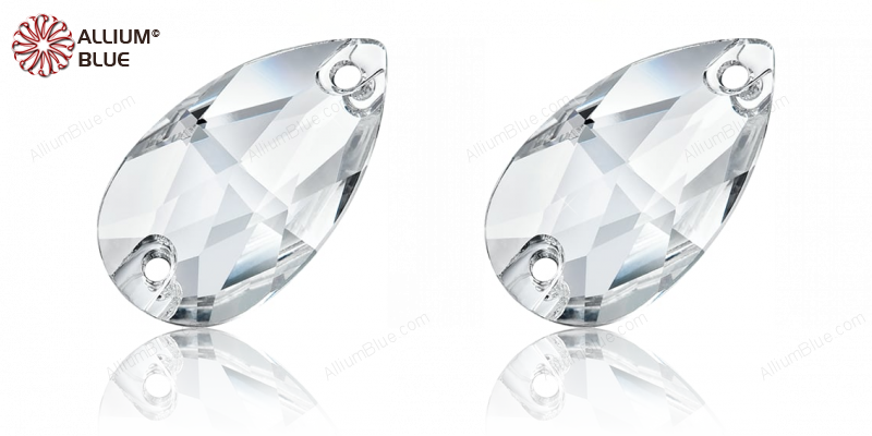 PRECIOSA Pear 2H 18x10.5 crystal S