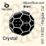 Preciosa MC Bead Regular Cut (451 19 602) 4mm - Crystal (Coated)