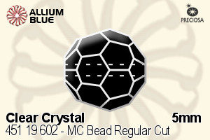 PRECIOSA Round Bead,Simp. 5 mm crystal
