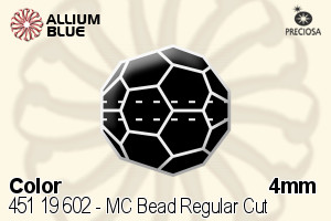 PRECIOSA Round Bead,Simp. 4 mm bl.diam