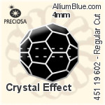 Preciosa MC Bead Regular Cut (451 19 602) 4mm - Crystal (Coated)