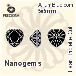 プレシオサ Heart (HBC) 5x5mm - Nanogems