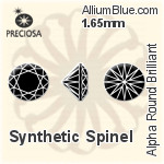 プレシオサ Alpha ラウンド Brilliant (RBC) 1.65mm - Synthetic Spinel