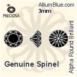Preciosa Alpha Round Brilliant (RBC) 2.75mm - Genuine Spinel
