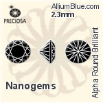 Preciosa Alpha Round Brilliant (RBC) 2.4mm - Cubic Zirconia