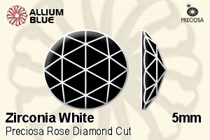 Preciosa Rose Diamond (RSDM) 5mm - Cubic Zirconia - Haga Click en la Imagen para Cerrar