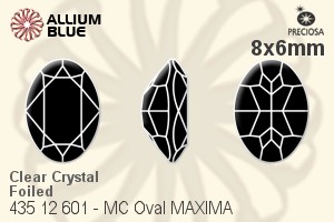 PRECIOSA Oval MXM 8x6 crystal DF