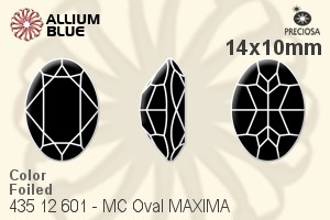 Preciosa MC Oval MAXIMA Fancy Stone (435 12 601) 14x10mm - Color With Dura™ Foiling