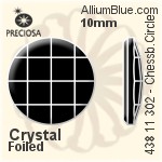 Preciosa プレシオサ MC マシーンカットChessboard Circle ラインストーン (438 11 302) 6mm - カラー 裏面にホイル無し