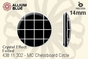 Preciosa MC Chessboard Circle Flat-Back Stone (438 11 302) 14mm - Crystal Effect With Dura™ Foiling - Haga Click en la Imagen para Cerrar